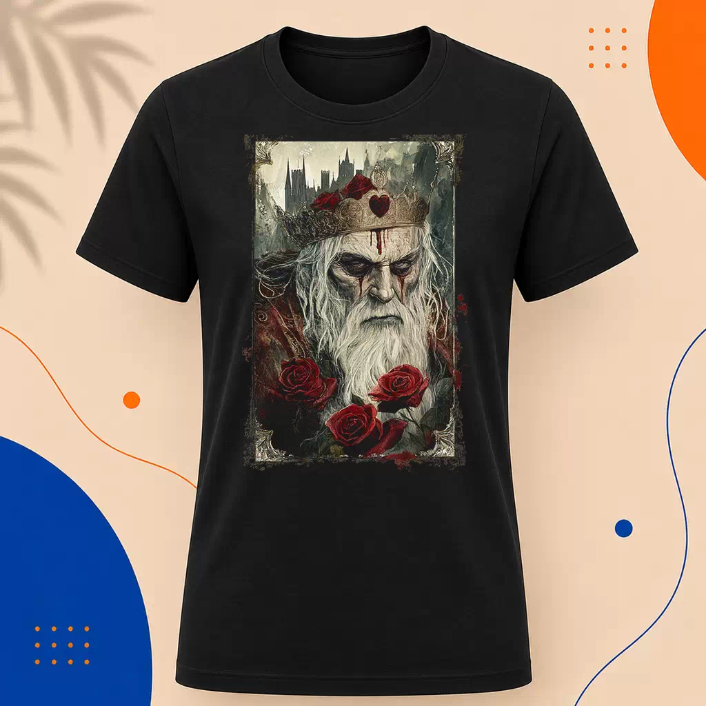 Pánské tričko - Srdcový král – King of Hearts